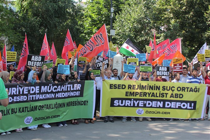 ABD'nin Suriye'deki Saldırıları Protesto Edildi 17