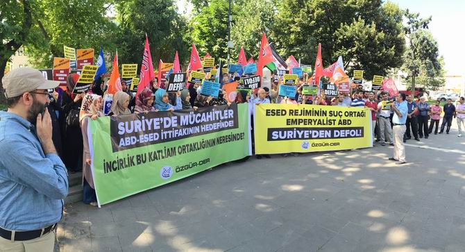 ABD'nin Suriye'deki Saldırıları Protesto Edildi 21