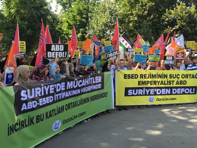 ABD'nin Suriye'deki Saldırıları Protesto Edildi 22