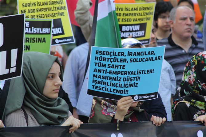 ABD'nin Suriye'deki Saldırıları Protesto Edildi 6