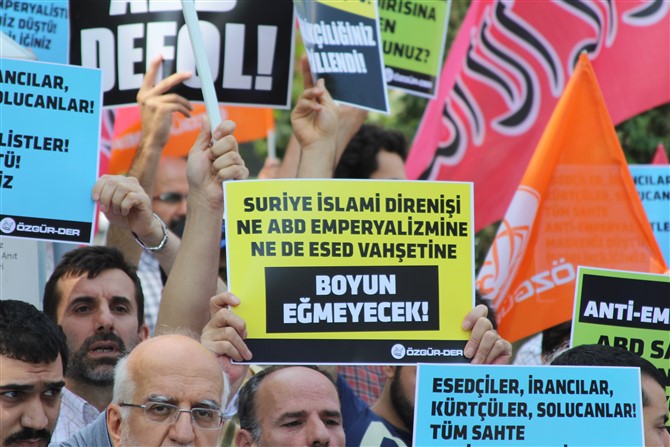 ABD'nin Suriye'deki Saldırıları Protesto Edildi 8