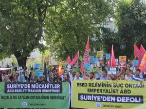 ABD'nin Suriye'deki Saldırıları Protesto Edildi