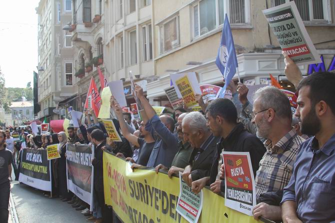 Rusya'nın Suriye Müdahalesi Protesto Edildi 18