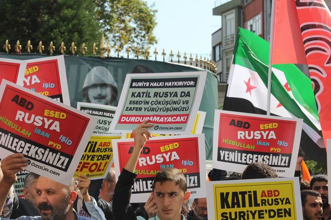 Rusya'nın Suriye Müdahalesi Protesto Edildi 2