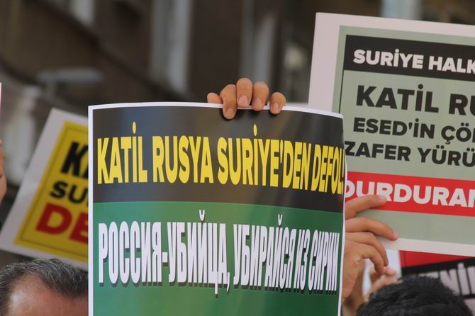 Rusya'nın Suriye Müdahalesi Protesto Edildi 21
