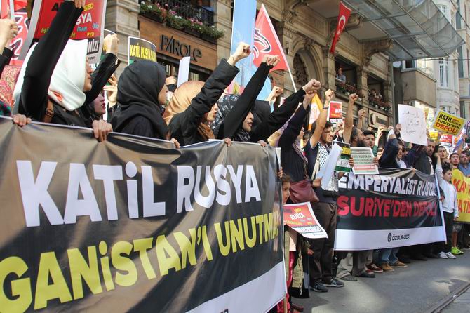Rusya'nın Suriye Müdahalesi Protesto Edildi 26