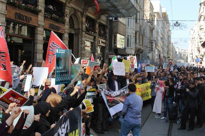 Rusya'nın Suriye Müdahalesi Protesto Edildi 27