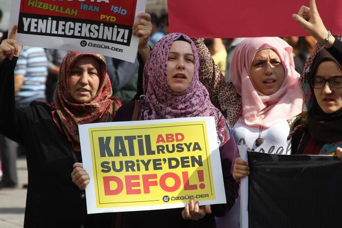 Rusya'nın Suriye Müdahalesi Protesto Edildi 5