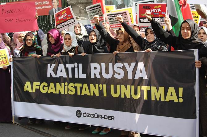 Rusya'nın Suriye Müdahalesi Protesto Edildi 6
