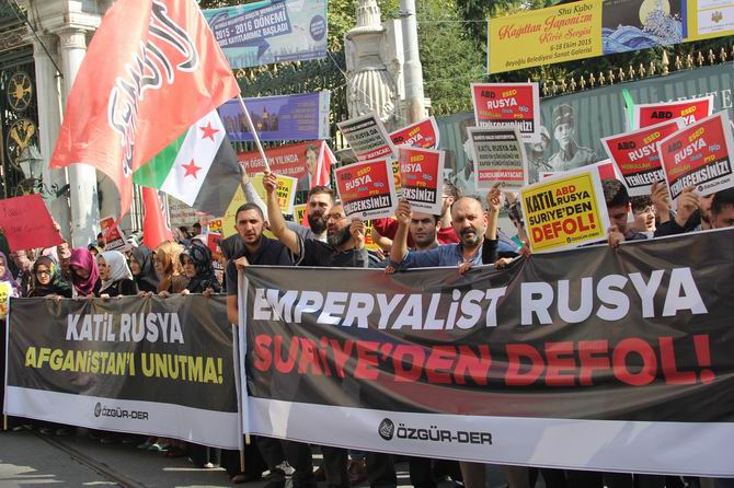 Rusya'nın Suriye Müdahalesi Protesto Edildi 8