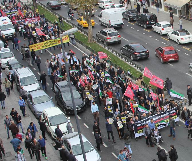 Rus Zulmüne İstanbul’da Protesto 13