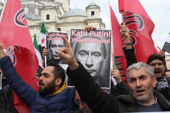 Rus Zulmüne İstanbul’da Protesto 8