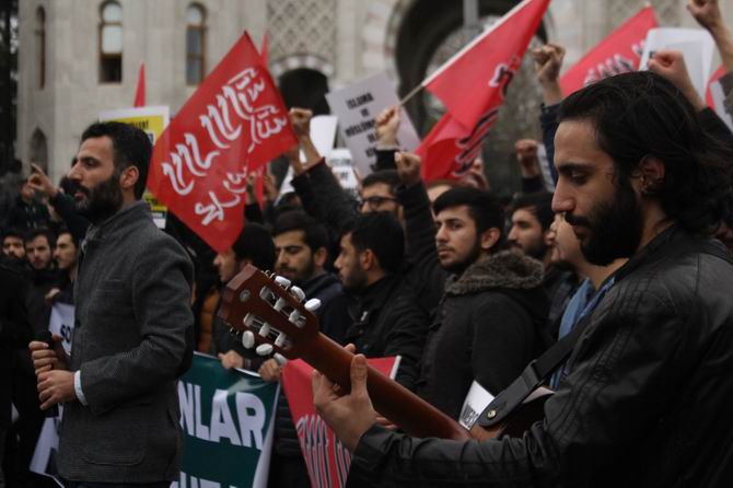 Sol Saldırganlık Beyazıt Meydanı’nda Protesto Edildi! 13
