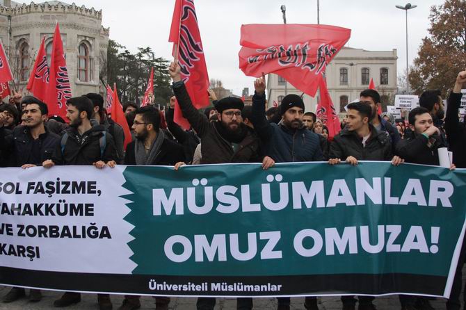 Sol Saldırganlık Beyazıt Meydanı’nda Protesto Edildi! 5