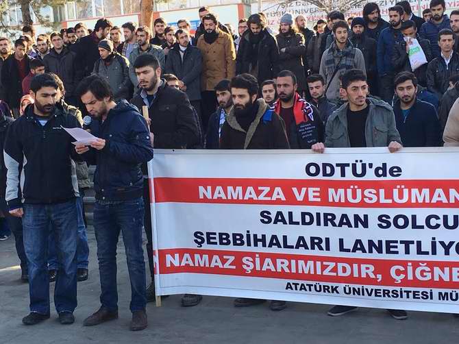 Solcu Çeteler Erzurum ve Bursa'da Protesto Edildi 5