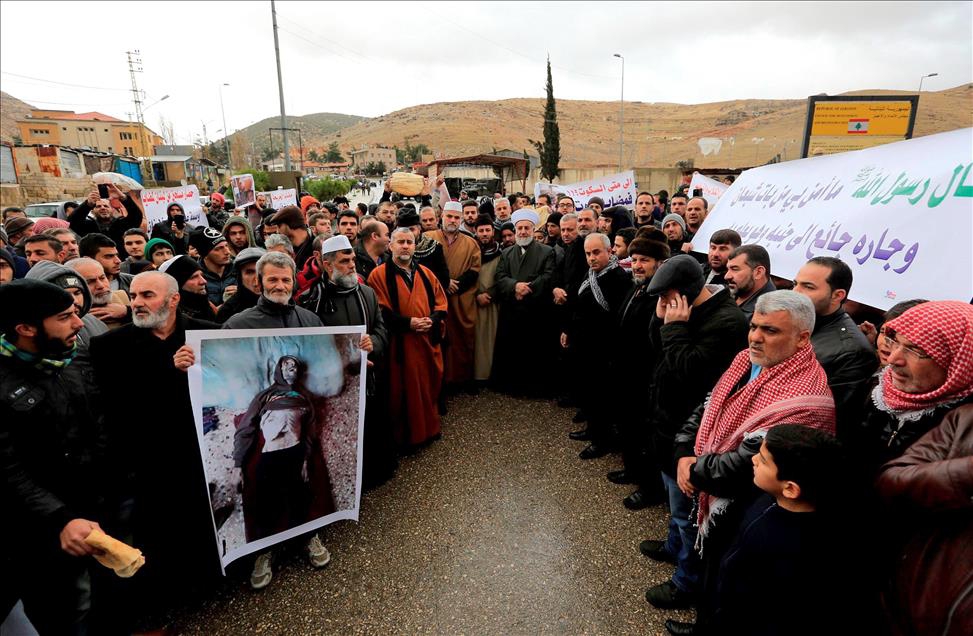 Lübnan-Suriye Sınırında Madaya Protestosu 10