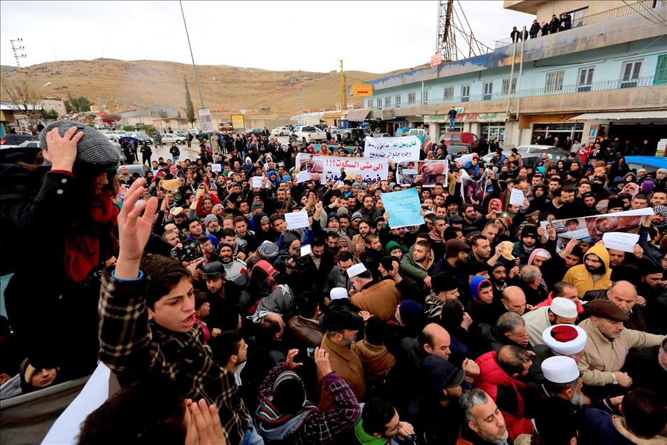 Lübnan-Suriye Sınırında Madaya Protestosu 6