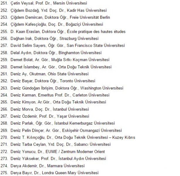 1100 Akademisyenden PKK'ye Destek Bildirisi 12