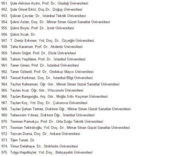 1100 Akademisyenden PKK'ye Destek Bildirisi 40