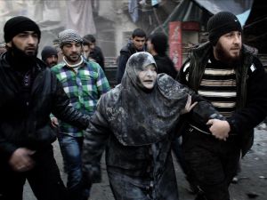 Pazar Yeri ve Sağlık Merkezine Rusya Saldırısı