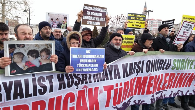 Sivas Özgür-Der Esed-İran-Rusya'nın Halep Kuşatmasını protesto Etti 2