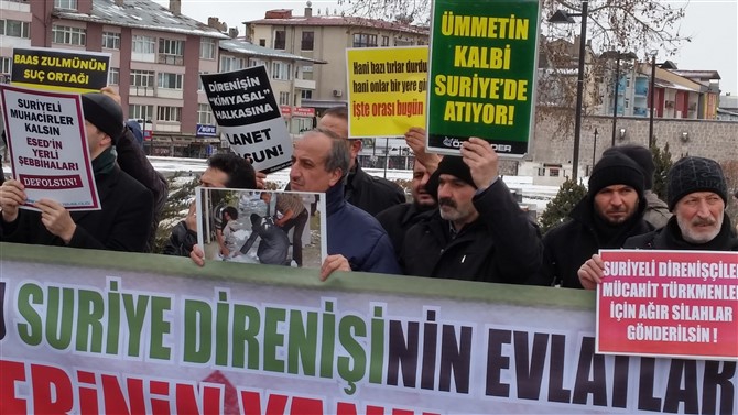 Sivas Özgür-Der Esed-İran-Rusya'nın Halep Kuşatmasını protesto Etti 3