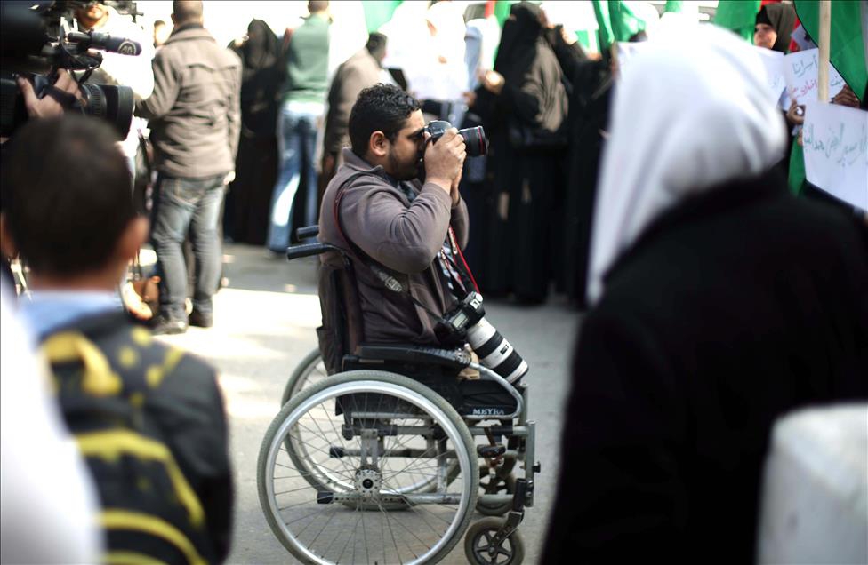 İsrail'in 'Engelli Bıraktığı' Filistinli Gazetecinin Azmi 3
