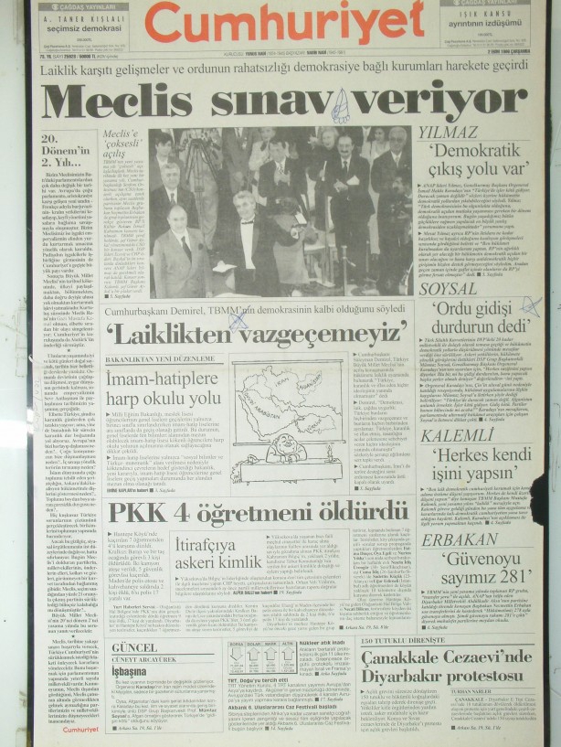 28 Şubat Medyasının Kirli Manşetleri 12