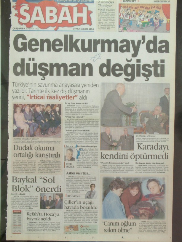 28 Şubat Medyasının Kirli Manşetleri 180