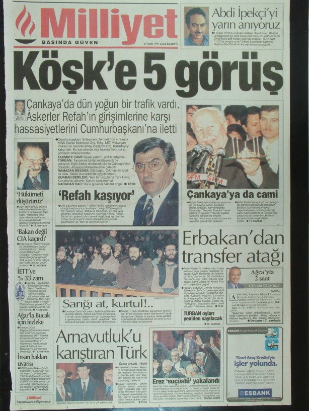 28 Şubat Medyasının Kirli Manşetleri 187