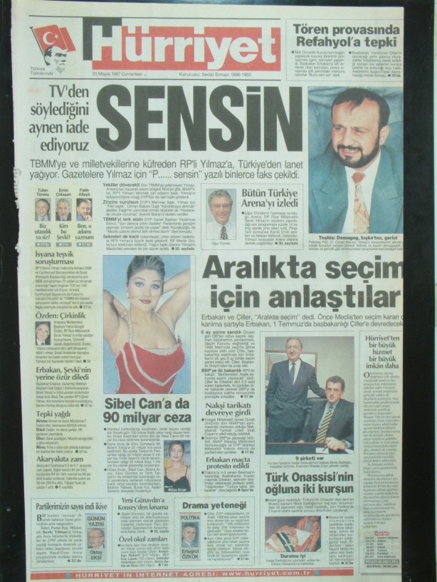 28 Şubat Medyasının Kirli Manşetleri 189