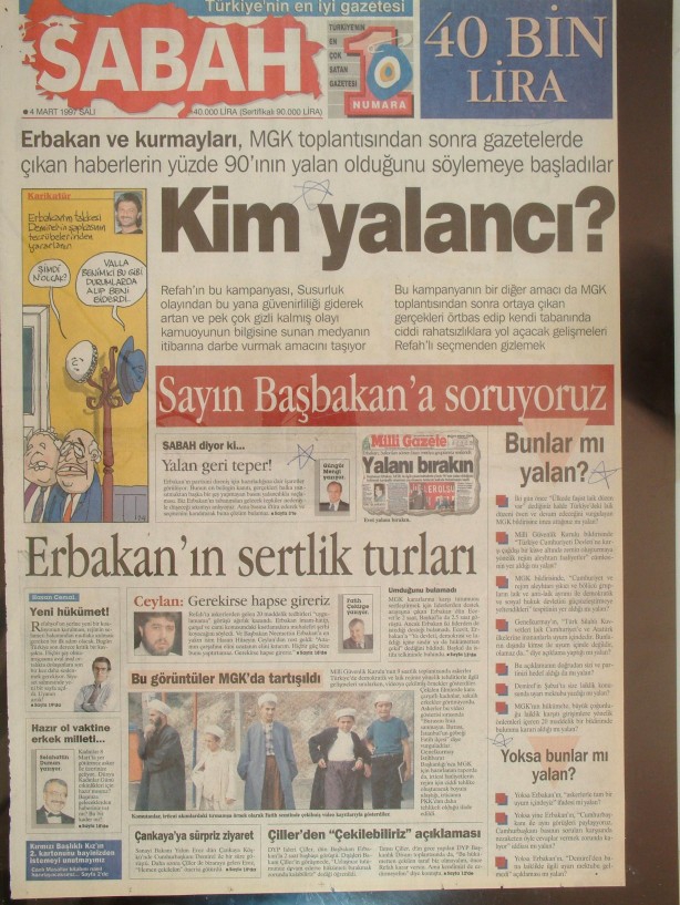 28 Şubat Medyasının Kirli Manşetleri 20