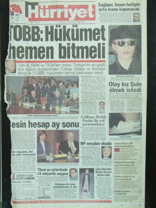 28 Şubat Medyasının Kirli Manşetleri 5