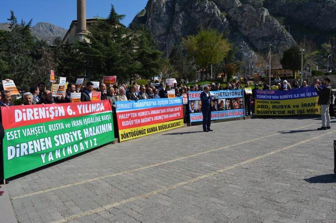Amasya'da Suriye İntifadası Selamlandı 3