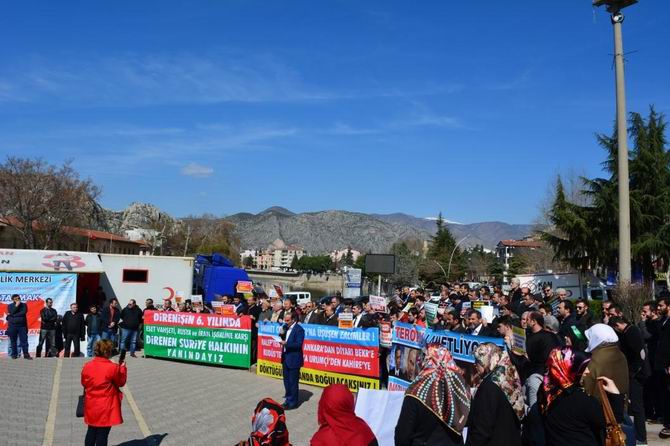 Amasya'da Suriye İntifadası Selamlandı 8