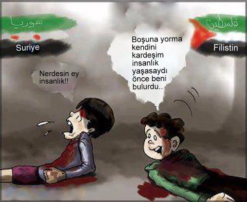 Filistinli Çocuktan Suriyeli Çocuğa Nasihat