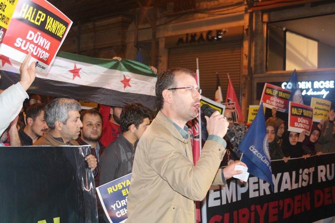 Halep'teki Katliamlara İstanbul'da Protesto 19