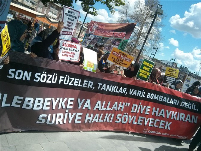 Halep'teki Katliamlar Sivas'ta Protesto Edildi 9