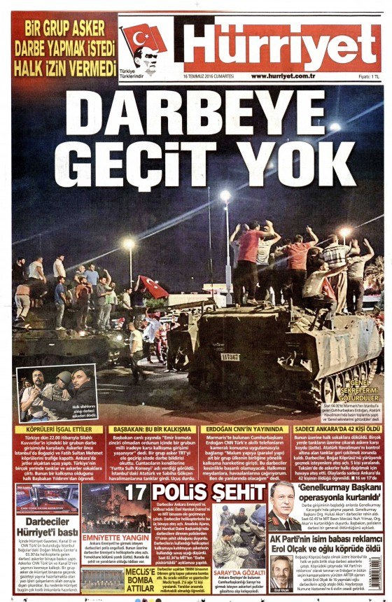 Gazeteler Darbe Girişimini Nasıl Gördü? 10