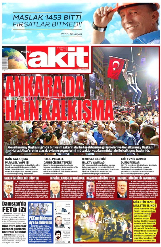 Gazeteler Darbe Girişimini Nasıl Gördü? 2