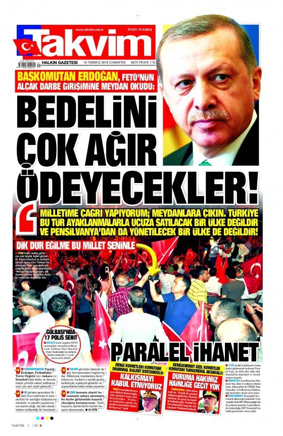 Gazeteler Darbe Girişimini Nasıl Gördü? 5