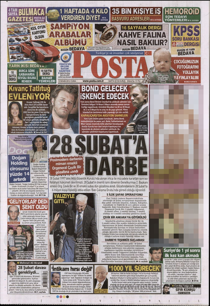 Gazete Manşetlerinde 28 Şubat Operasyonu 10