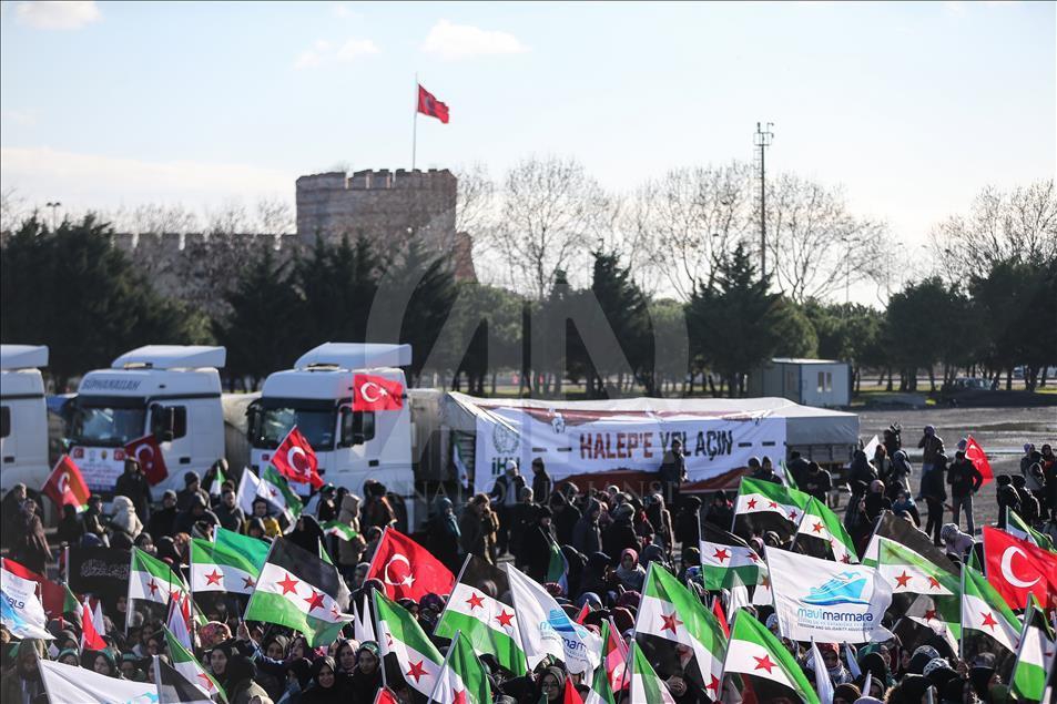 Halep'e Yol Açın Konvoyu Yola Çıktı 12