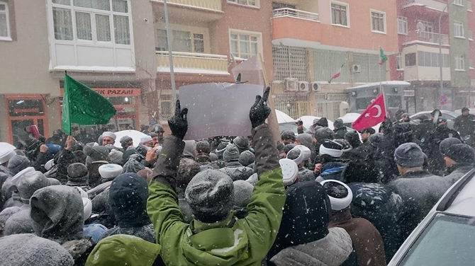 Katil İran Erzurum'da Protesto Edildi 10