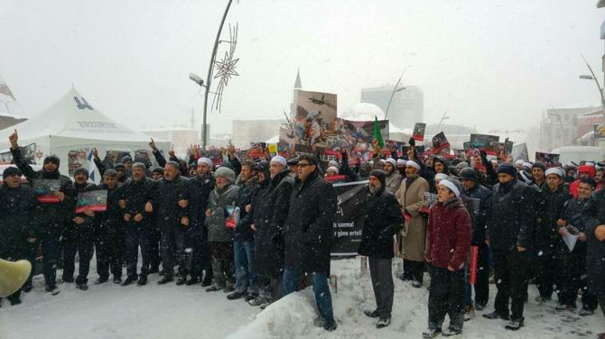 Katil İran Erzurum'da Protesto Edildi 6