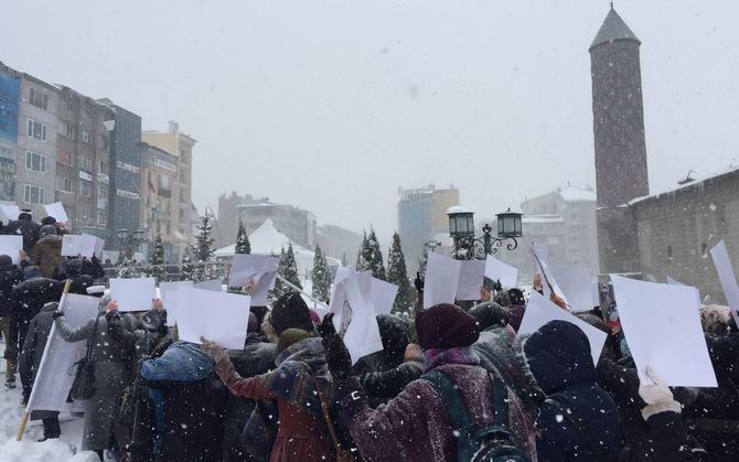 Katil İran Erzurum'da Protesto Edildi 8