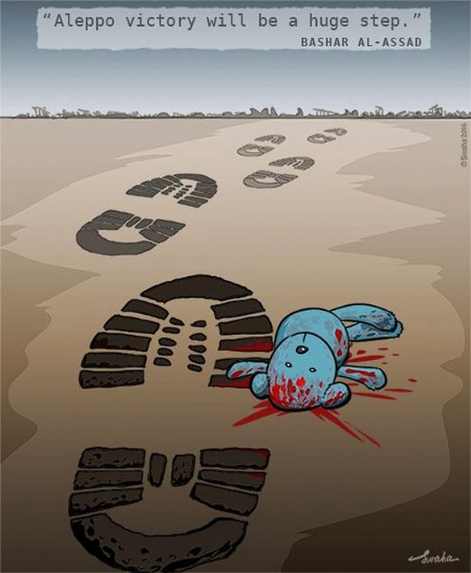 Dünyanın Halep'e Sessizliği Çizgilere Yansıdı 8