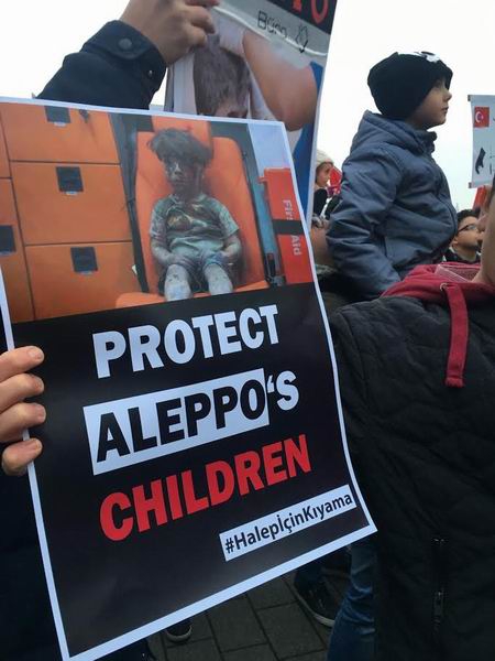 Halep'teki Katliamlar Almanya’da Protesto Edildi! 5