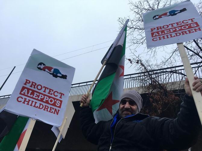 Halep'teki Katliamlar Almanya’da Protesto Edildi! 8