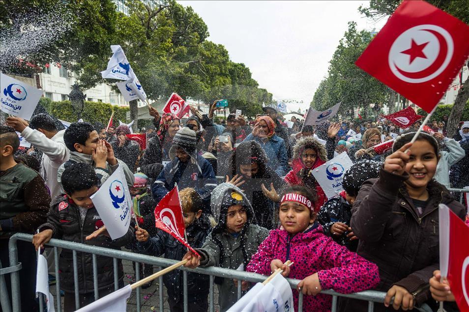 Tunus’ta Devrimin 6. Yılı Yürüyüşü 10